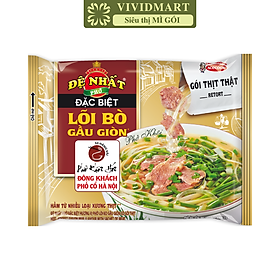 ACECOOK - Đệ Nhất phở đặc biệt lõi bò gầu giòn (có gói thịt thật), phở bò Đệ Nhất lõi bò gàu giòn, phở ăn liền Đệ Nhất (108g/gói)