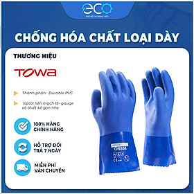 Mua Găng tay chống hóa chất loại dày dùng cho công nghiệp hóa dầu  chống thấm nước Towa OR656