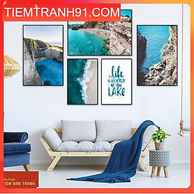 Mua Tranh treo tường - Bộ 5 tranh canvas Bắc Âu hiện đại 05   tranh canvas giá rẻ