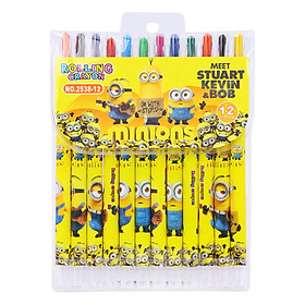 Sáp Vặn Dài 12 Màu 2538-12 Minion