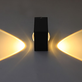 Đèn Trang Trí Gắn Tường Ngoài Trời DNT12_6 6w Ánh Sáng Vàng Ấm Áp