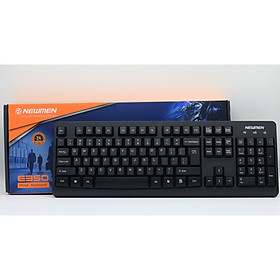 Bàn phím văn phòng Newmen E350 chống nước, chống bụi, chống ồn - Hàng Chính Hãng