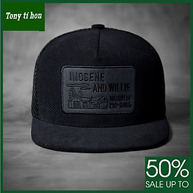 Tony tí hon -  Mũ nón kết lưỡi trai Snapback IM màu đen thời trang nam nữ cao cấp