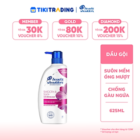 DẦU GỘI H&S SUÔN MỀM ÓNG MƯỢT 625ML