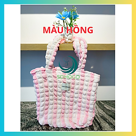 Hình ảnh [CHỌN MẪU]-Túi Tote đeo vai chất xốp thiết kế xếp ly có sức chứa lớn phong cách Hàn Quốc