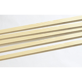 Mua Combo 5 thanh gỗ vuông gỗ thông 1cm x 60-120cm treo mành  phụ kiện macrame