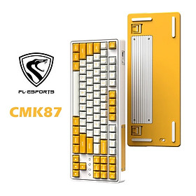 Bàn phím cơ FL-Esports CMK87SAM Banana Yellow White 3 Mode - Hàng chính hãng