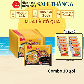 Thùng 24 Mì Trộn Trứng Muối Cay VIFON (105g/Gói)