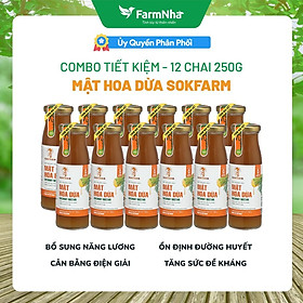 Combo Tiết Kiệm  Mật Hoa Dừa Sokfarm 100% Organic - Hàng Chính Hãng Ổn Định Đường Huyết