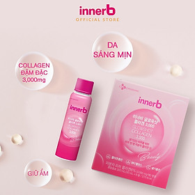 Hộp 6 chai nước uống Collagen Vitamin C sáng da InnerB Glowshot (50mlx6) - Sản Phẩm Chính Hãng
