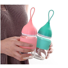 Mua Bình nước thủy tinh có vỏ silicon chống trượt HT625 - Giao Ngẫu Nhiên
