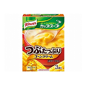 SÚP BẮP AJINOMOTO KNORR CUP TSUBU TAPPURI CORN CREAM 3P 53.1G 60C T