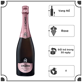 Rượu vang nổ Cinzano Rose 9.5% 1x0.75L