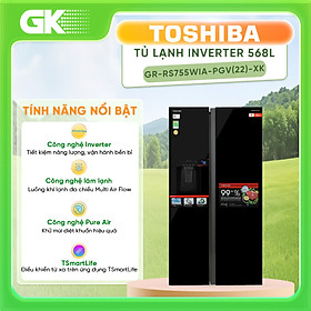 Mua GR-RS755WIA-PGV(22)-XK - Tủ Lạnh Toshiba GR-RS755WIA-PGV(22)-XK  - Hàng Chính Hãng - Chỉ Giao Hồ Chí Minh