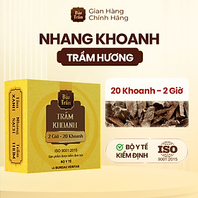 Trầm Khoanh Cao Cấp - Hộp Vàng - 2 Giờ - 20 Khoanh Hương Dịu Nhẹ, Thanh Khiết, An Yên