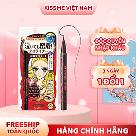 Bút Kẻ Mắt Nước Không Trôi Không Lem Nét Siêu Sắc Mãnh Kissme Heroine Make Eyeliner Smooth Keep 0.4 mL