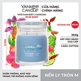 Hình ảnh Nến ly tròn sáp đậu nành Yankee Candle size M (369g) - Ocean Air