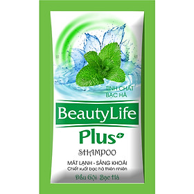 Dầu gội sạch gàu bạc hà dạng gói nhỏ gọn,tiện dụng Beauty Life 10 gói x 5g(Combo 6 dây)