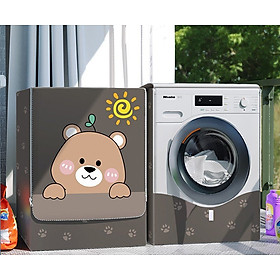 Bọc trùm máy giặt cửa ngang vải bạt cao cấp chống nước che mát máy ngăn bụi bẩn