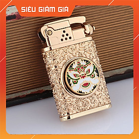 Mua Hột Quẹt Bật Lửa Xăng Đá Zorro Z602-105 Họa Tiết Vòng Xoáy Roulette Kỳ Lân Cực Độc
