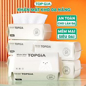 Mua Khăn mặt khô dùng 1 lần Top Gia  đa năng mềm mịn siêu dai an toàn cho làn da  không xơ bông