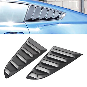 Rear Side Window Scoop Louvers Sun Shade Cover For Ford Mustang 2015-2021