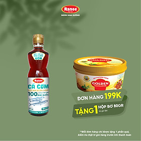 {Đơn 199k tặng hộp bơ 80g} Nước mắm nhĩ dinh dưỡng Ranee cá cơm 60N 500ml