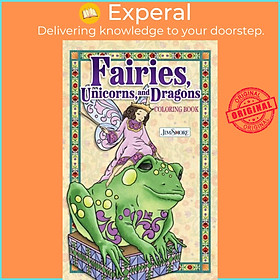 Sách - Jim Shore Fairies, Gnomes & Dragons Coloring Book by Jim Shore (UK edition, paperback)