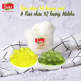 Combo Trân châu 3Q hương xoài Yoki và Trân châu 3Q hương Matcha