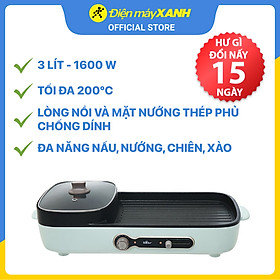 Bếp (Nồi) lẩu nướng BEAR đa năng cho gia đình DKL-C15G1- Hàng chính hãng