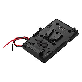 Andoer Back Pack Plate Adapter with D-tap Output for Sony V-Mount V-Lock Battery External for DSLR Camera CamcorderBlack