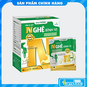 CỐM DẠ DÀY NGHỆ BÌNH VỊ GRANULES NANO Giảm Tình Trạng Viêm Loét Dạ Dày Tá Tràng, Đầy Hơi, Ợ Chua, Khó Tiêu (Hộp 10 gói)