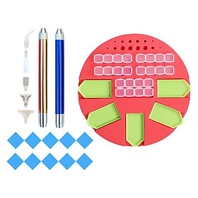 5D Diamond Painting Tools Kit, DIY Diamond Painting Accessories with Plastic Tray , Drills Pens,Diamond Embroidery Box Jars for Adults or Kids