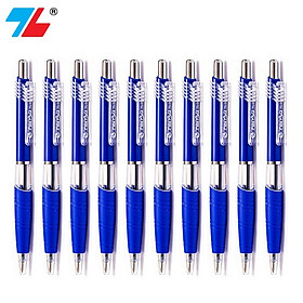 Bút bi Thiên Long TL-047 ngòi 0.7mm - Hộp 10 cây xanh