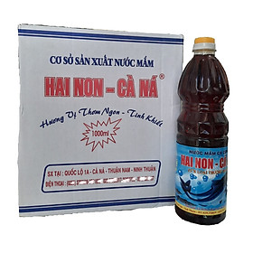 Nước Mắm Hai Non Cà Ná Thùng 6 Chai Nhựa 1 Lít, 25/30/32 Độ Đạm