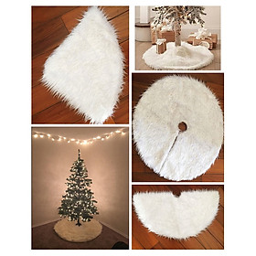 Mua Thảm lông trắng lót chân cây thông tạo cảnh xinh xắn trang trí cây thông Noel TM123
