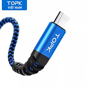 Mua  HÀNG CHÍNH HÃNG  Cáp Sạc Nhanh TOPK AN24 USB- Micro Cho HUAWEI P40 OPPO A91 Samsung Galaxy M31 - Phân phối bởi TOPK VIỆT NAM