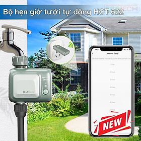 Mua Bộ hẹn giờ tưới nước cây tự động HCT-622: Điều khiển trên app từ xa qua Wifi/Bluetooth  chống nước  tiết kiệm pin