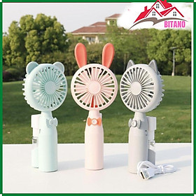 Mua Quạt Mini BITANO Hình Animals  Tích Hợp Phun Sương - Màu Ngẫu Nhiên