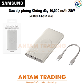 Sạc Dự Phòng Không Dây Samsung 10.000mAh 25W (EB-U2510) (kèm cáp Type-C 0.2m) - Hàng Chính Hãng