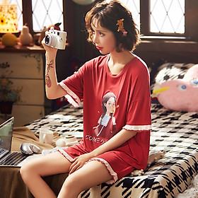 >> BÁO GIÁ ĐỒ BỘ MẶC NHÀ NỮ - COTTON CAO CẤP - THƯƠNG HIỆU ELLE LM1903 | Shopee Lazada Sendo Tiki mới nhất 117 Đồ bộ mặc nhà quần đùi cotton cao cấp dành cho nữ Quãng Châu M2013
