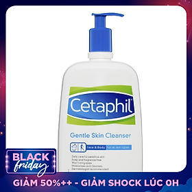 Sữa rửa mặt Cetaphil Gentle Skin Cleanser 1L Pump Pack ngăn ngừa mụn Nhập Khẩu Úc