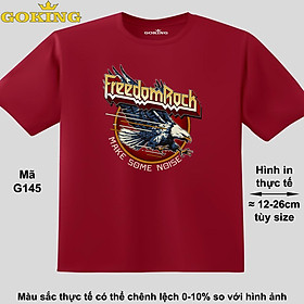 Freedom Rock, mã G145. Áo thun đẹp cho cả gia đình. Áo phông hàng hiệu Goking, công nghệ in Nhật Bản siêu nét. Form unisex cho nam nữ, trẻ em, bé trai gái. Quà tặng ý nghĩa cho bố mẹ, con cái, bạn bè, doanh nghiệp, hội nhóm