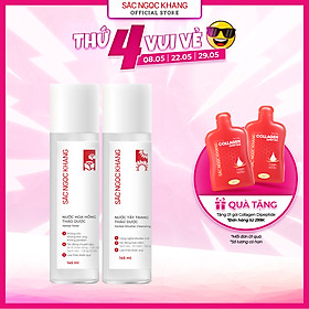 Hình ảnh Bộ đôi làm sạch và dưỡng ẩm Sắc Ngọc Khang Nước tẩy trang 145ml +  Nước hoa hồng 145ml