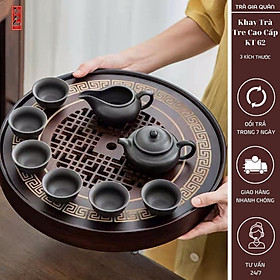 Mua KT 62 Khay Trà Tre Cao Cấp Hình Tròn 3 Kích Thước