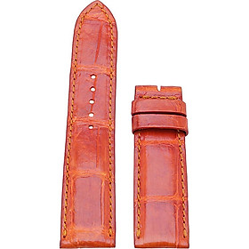 Dây Đồng Hồ Da Cá Sấu Size Lớn Huy Hoàng HT8208 - Vàng