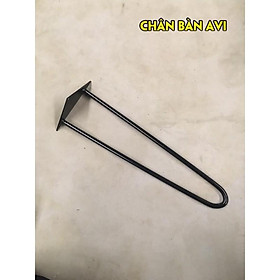 Mua Chân sắt hairpin cao 35cm ( 2 thanh sắt)  màu sơn tĩnh điện  tặng kèm ốc vít