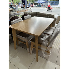 Bộ bàn ăn gỗ Juno Sofa 4 ghế chữ A kích thước 1m2 
