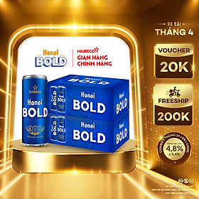 Combo 2 Thùng Bia Hanoi BOLD - Thùng 24 lon 330ml