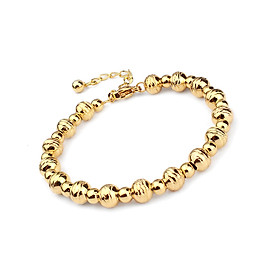 Lắc tay nữ chuỗi hạt tròn thời trang ver5 (vàng) WVT275V